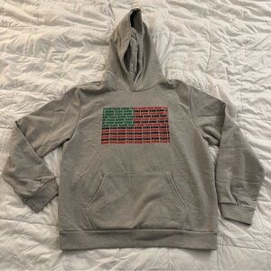 Denim Tears Logo Flag Hoodie | Men’s 2XL - Grey - Brand New | 100% Authentic